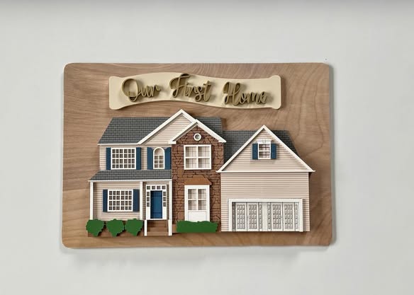 House Replica Layered Sign