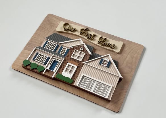 House Replica Layered Sign