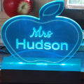 Custom LED Sign with wooden Stand